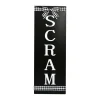 30 in. Halloween Scram Hanging Porch Sign Decoration