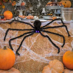50 in. Halloween Spider with LED Lights