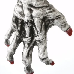 18 in. Halloween White Zombie Arm and Hand Wreath Hanger