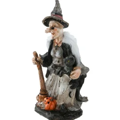 18 in. Halloween Witch Holding Black Cane Table Decoration