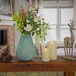 13 in. HGTV Home Collection Buried Vase, Turquoise