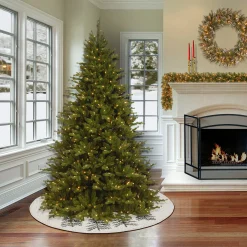 52 in. HGTV Home Collection Embroidered Evergreens Tree Skirt