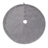 60 in. HGTV Home Collection Quilted Velvet Tree Skirt, Silver