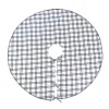 48 in. HGTV Home Collection Black White Ric Rac Border Tree Skirt