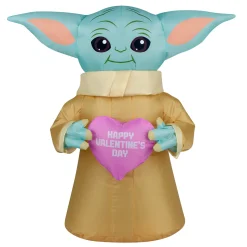 18 in. Inflatable Baby Yoda Easter Decoration