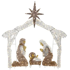 72 in. Nativity Scene with White LED Lights
