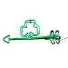 20 in. Patrick's Day Green Neon Style Shamrock Decoration