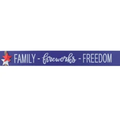 7 in. Patriotic Family-Fireworks-Freedom Table Decoration