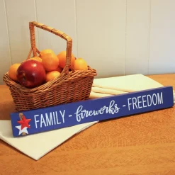7 in. Patriotic Family-Fireworks-Freedom Table Decoration
