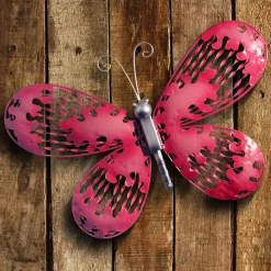18 in. Pink Butterfly Wall Decoration