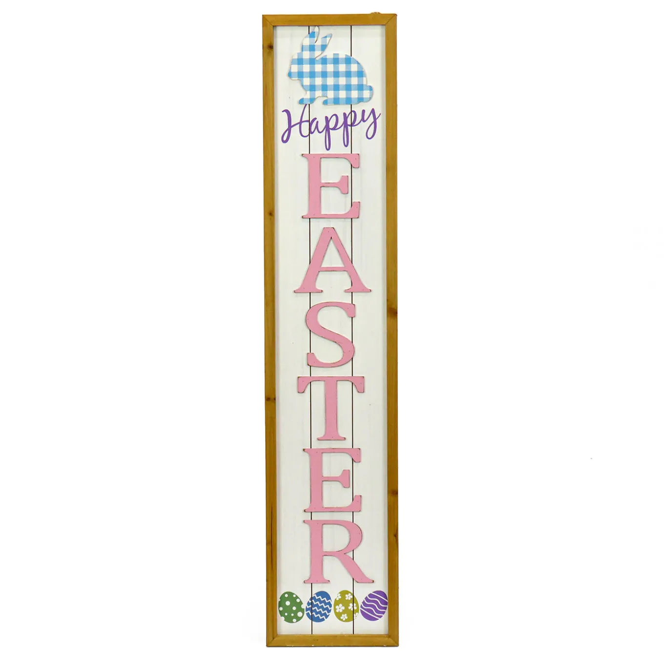 43 in. Pink Easter Sign Porch Decoration