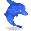 40 in. Pre-Lit Blue Dolphin Outdoor Decoration with LED Lights