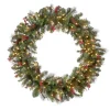 36 in. Pre-Lit Crestwood Spruce Wreath with Clear Lights