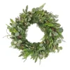 28 in. Pre-Lit HGTV Home Collection Frosted Wreath with LED Lights
