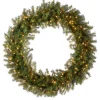 48 in. Pre-Lit Norwood Fir Wreath with Clear Lights