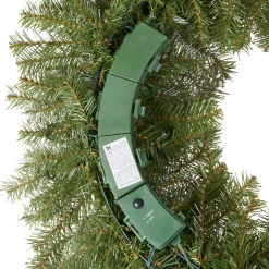 30 in. Pre-Lit Norwood Fir Wreath with LED Lights
