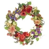30 in. Serenity Mixed Flower and Pumpkins Fall Wreath