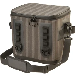 12 in. Soft Cooler Gray Striped