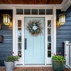 24 in. Spring Blueberry Twig Wreath