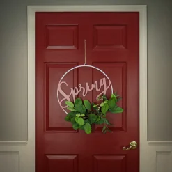 23 in. Spring Metal Ring Hanging Wall Decoration