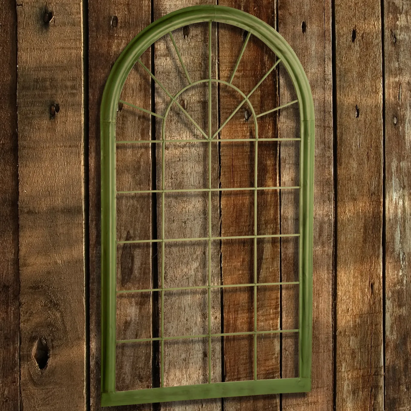 51 in. Spring Metal Trellis Window Frame