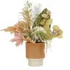 32 in. Spring Potted Plant Table Decoration with Assorted Palms, Leaves, Hydrangea