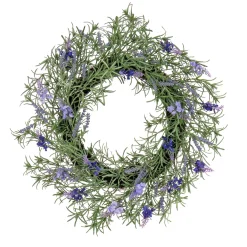 19 in. Spring Wreath with Lavender and Rosemary