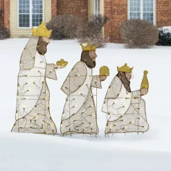 42 in. Three Wisemen with LED Lights