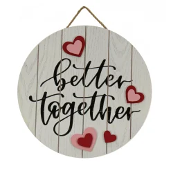12 in. Valentine's 'Better Together' Hanging Wall Decoration