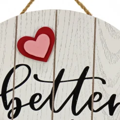 12 in. Valentine's 'Better Together' Hanging Wall Decoration