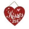11 in. Valentine's 'Kisses' Wall Decor