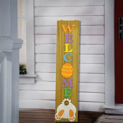 43 in. Welcome Easter Sign Porch Decoration