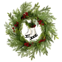 22 in. Winter Skates Wreath