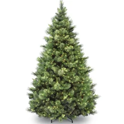 9ft. Pre-Lit Carolina Pine Tree with Clear Lights with 900 Clear Lights