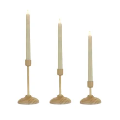 HGTV Home Collection Flameless Heritage Candle Set, Natural Base