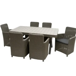 7-Piece Antrim Collection All-Weather Wicker Finish Dining Set