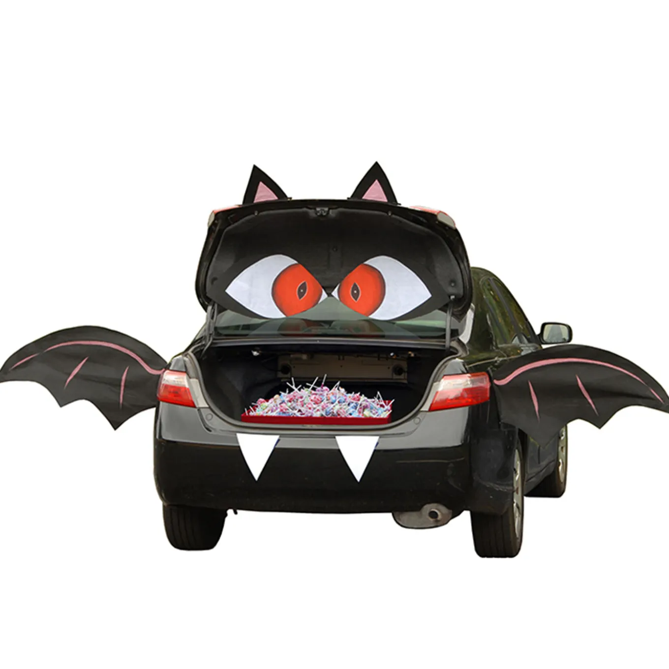 8-Piece Halloween Bat TRICKY TRUNKS Car Decoration Kit