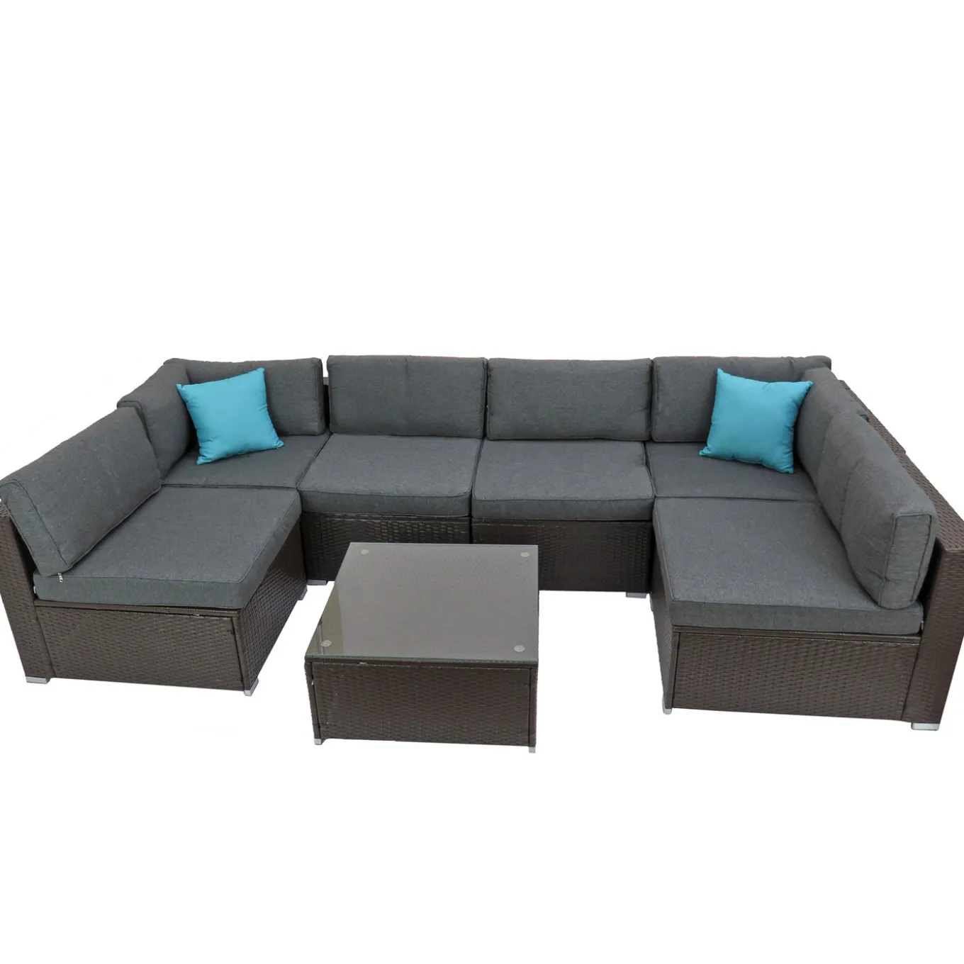7-Piece Pocola Collection All-Weather Sectional Set