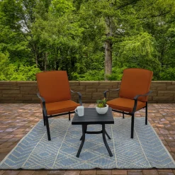 5x7 ft. Cloud Blue Hand Woven Outdoor Rug