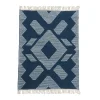 4x6 ft. Indigo Blue Hand Woven Outdoor Rug